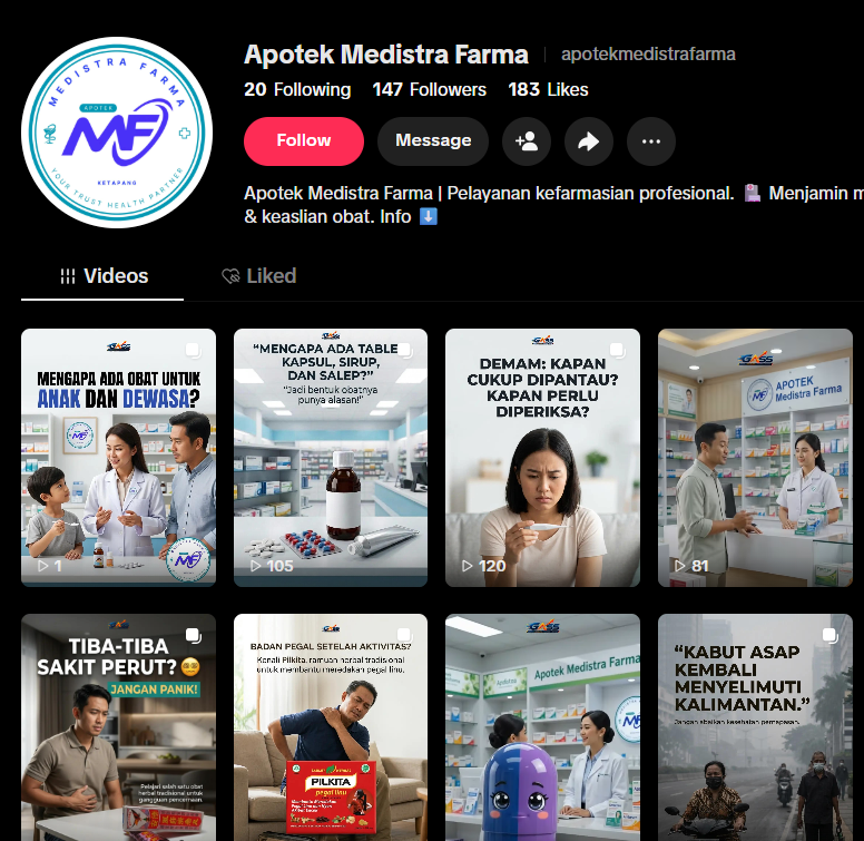 Media ulasan dari Apotek Medistra Farma